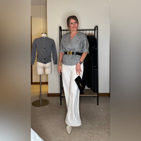 Victoria Beckham Elegant Black Croc-Embossed Chain Wallet Wristlet Clutch - Picture 14 of 16